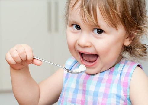 9 Piece Stainless Steel Kids Spoons - Child and Toddler Safe Flatware - Kids Utensil Set - Metal Kid Cutlery Set, Dinner Spoon Set for Dessert - I...