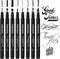 Calligraphy Pens,8 Size Calligraphy Pens for Writing,Brush Pens Calligraphy Set for Beginners, Hand Lettering Pens...