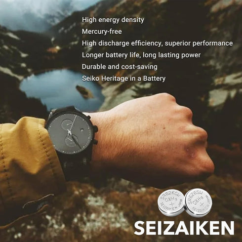 377 SR626SW 1.55V 0% Hg Silver Oxide Watch Battery (5 Batteries) Made in Japan by Seiko...
