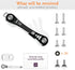 EM Premium Products Compact Key Holder - Pocket Key Organizer - 14 Keys Key Bar...