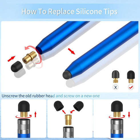 Stylus Pens for Touch Screens (5 Pcs), Sensitivity & Precision Stylus, Capacitive Stylus Pen for iPad/iPhone/Samsung Galaxy/Tablets All Universal ...