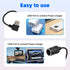 GELRHONR Right Angle USB to Cigarette Lighter Adapter, 5V USB A Plug to 12V Cigarette Lighter Socket Female Converter Adapter Cord for GPS, Dash c...