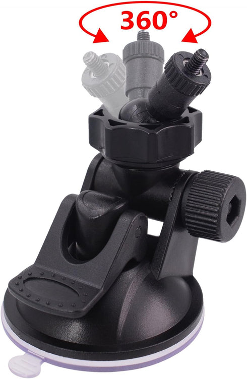 CH03A 1/8" Screw Thread Camera Suction Mount Tripod Holder M4 4mm in Dash Cam Mount Holder...