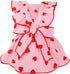 Dog Dresses for Small Dogs Girl female Dog Clothes Cat Clothes Cat Dress Cute Cotton extra small Summer clothes Bow Decor Printed Strawberry Dog B...