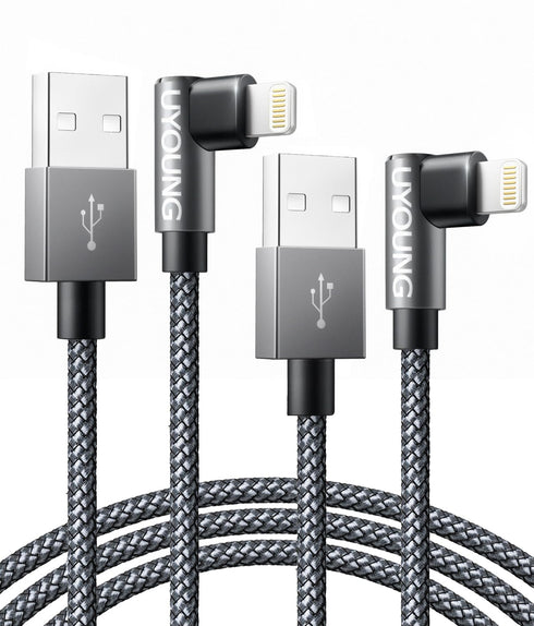 90 Degree iPhone Charging Cable 10ft iPhone Charger 2 Pack USB to Lightning Cable Extra Long Apple Charging Cord Compatible for iPhone 14/13/12/11...