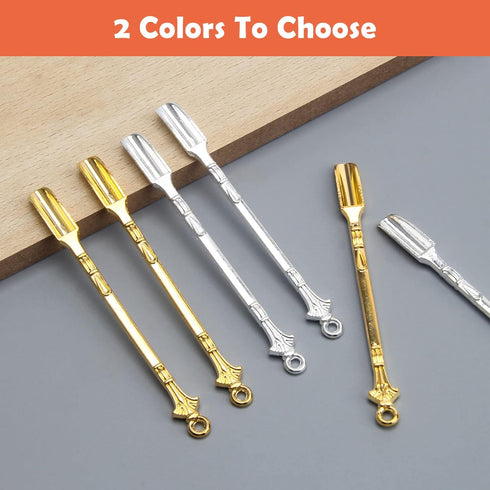 12P Mini Shovel Spoons, Coldairsoap Little Spoon Tiny Spoon Spice Spoon Alloy Mini Pendant Spoon Perfect for Measuring Spices,Coffee,Sugar...