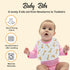 REBE & CO 6 Pack Waterproof Cotton Baby Bibs for Girls Boys for Drooling Eating with Snaps, Teething Bibs, Feeding Bibs, Newborn Baby Shower (Gira...