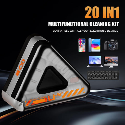 20-in-1Multi-purpose Cleaning Kit for Headphones,Mobile Fhones,Tablets,Charging Ports,Camera Lens Repair Cleaning Tool Kit,Headphones,Laptops,Mech...