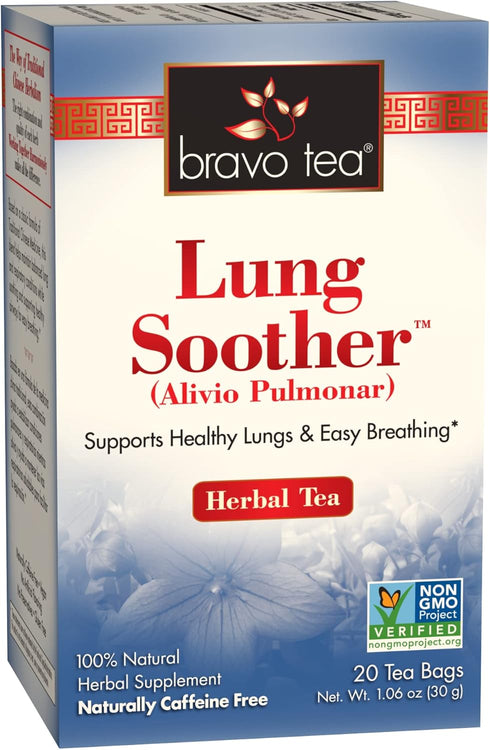 Bravo Tea Lung Soother Caffeine Free 20 Tea Bags...