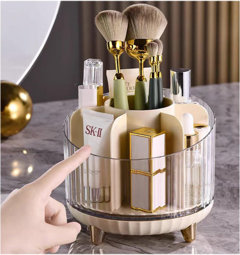 Rotating Pencil Holder, Desk Organizer with Multi-Compartment Design-Stylish, Functional Storage Solution for Home Offices, Classroom, Art Supplie...