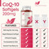ClearFormulas Pure CoQ10 200mg Per Serving 120 Softgels Quick Absorption Non-GMO...