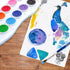 Pelikan Washable Master Watercolor Paint and Brush Plastic Set, 12 Colors, 1 Each (07501201)...