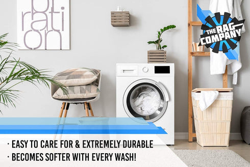 The Rag Company - All-Purpose Microfiber Terry Cleaning Towels - Commercial Grade, Highly Absorbent, Lint-Free, Streak-Free, Kitchens, Bathrooms, ...
