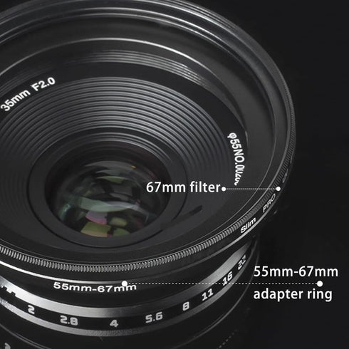 37mm lens to 30mm Camera Lens Adapter 37mm to 30mm Step Down Ring Adapter Ring for all brands of UV ND CPL, with premium lens wiping cloth 2 pack ...