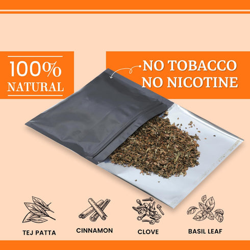 Ayurvedic Herbal - 100% Tobacco Free & 100% Nicotine Free Organic Herbs Mix Blend 20 Gram (0.7 oz)...