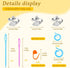 Yizzvb 3 Pcs Crochet Ring+30Pcs Stitch Markers, Knitting & Crochet Accessories Set, Adjustable Tension Rings for Finger Yarn, 6 Large Eye Blunt Ne...