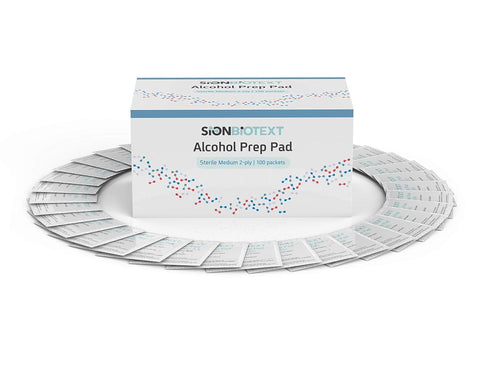 Sterile Alcohol Prep Pads, Thick Alcohol Swabs, Latex-Free Wipes Wrapped Individually, Cotton 2-Ply Swabs, for Medical & First-Aid Kits (100 Wipes...