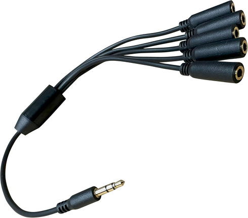 Premium 3.5mm Splitter, Headphone Splitter, Audio Splitter, Aux Splitter, Headphone Jack Splitter, Audio Splitter for Headphones, 5 Way Headphone ...