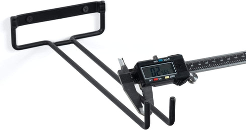 Wallniture Chiraz Stemware Wine Glass Rack Wall Mountable Wrought Iron Black 11 Inch Set of 4...