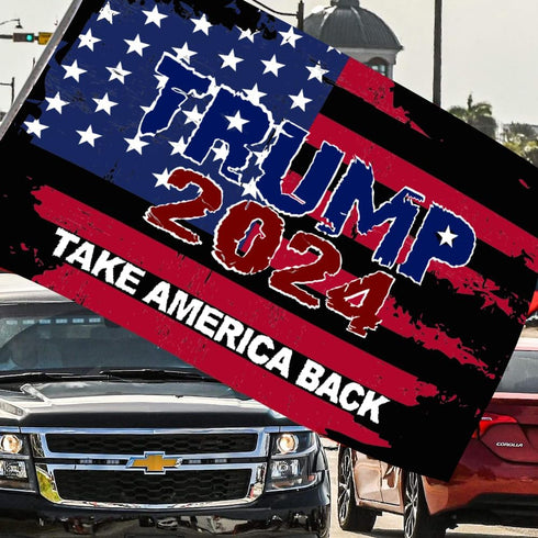 Trump 2024 Take America Back Flags 3x5 FT Outdoor - USA,Best Choice Trump Banner for Outside UV protection Fade Resistant for Farmhouse Garden Dec...