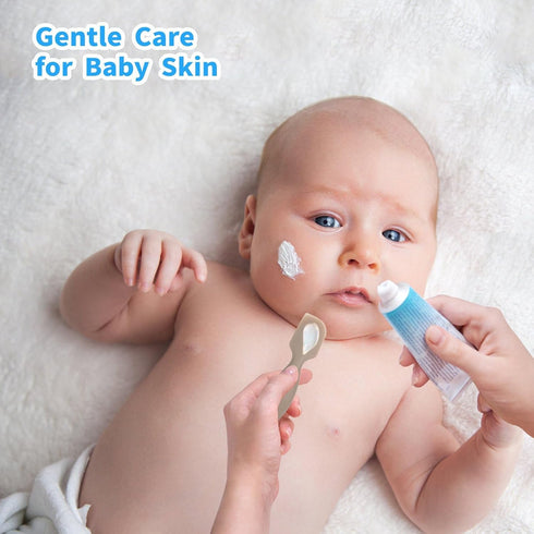 4 Pack Mini Baby Diaper Cream Spatula Applicator, Soft Silicone Baby Butt Paste Spatula Diaper Cream Brush with Suction Cup Base (Brown, Blue, Pin...