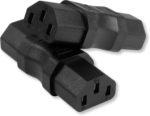 PNGKNYOCN IEC320 C13 Power Adapter,AC 250V 10A IEC320 C13 Female to Female Extension Power Socket Adapter for Cord Connection (2-Pack)...