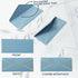 Whaline 50Pcs Business Envelopes with Gold Border Dusty Blue Mailing Envelopes V-Flap Envelopes for Invitations Mailing Letters Checks Sending Car...