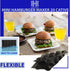 Mesh Silicone Hamburger Bun Mould, 20-Cavity Mini Hamburger Mould Silicone for Gluten-Free Hamburger Buns with Pinholes for Better Air Circulation...