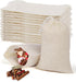 40 Pcs Empty Spice Bags for Cooking Soup, Reusable Tea Bags for Loose Tea, 4x6 In Natural Muslin Drawstring Bag, Small Cheese Cloth Cotton Bag for...