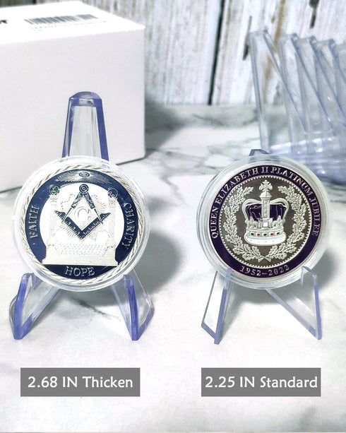 30 Packs card stands for sports cards, Clear Acrylic Easel Stands 2.68 Inch Coin Display Stand for Baseball Card Trading Cards Medals Pockets Watc...