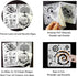 Sun Moon Stars Stencils Set (16 Designs, 6x6 in) | 16pcs Reusable Outer Space Stencils | Astronaut Universe Galaxy Planets Theme Drawing Templates...