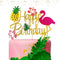 LaVenty Moana Cake Topper Moana Birthday Cake Decoration Flamingo Cake Toppers Flamingo Happy Birthday Cake Decoration...