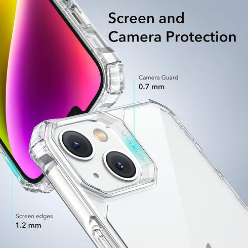 ESR for iPhone 14 Case/iPhone 13 Case, Military-Grade Protection, Shockproof Air-Guard Corners, Yellowing-Resistant Acrylic Back, Phone Case for i...