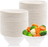 100 Pcs 8oz Disposable Paper Bowls,Natural Compostable Bowls,White Heavy-Duty Bagasse Bowls for Parties,Catering and Everyday Use...