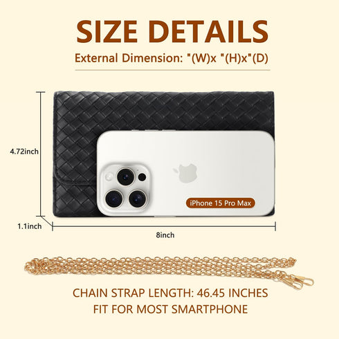Crossbody Bags for Women, Handbags Cell Phone Wallet Small Purse with Credit Card Slots and Removebale Chain...
