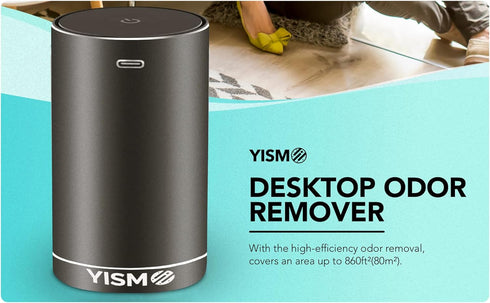 Clean Air Freshener and Odor Eliminator. Travel Size Electric Fragrance Diffuser Removes Pet, Smoke and Other Odors. Smart-Touch USB Charge. Home,...