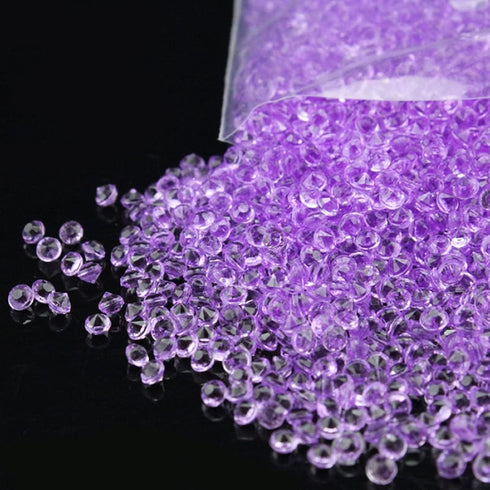 ZKC 4.5mm 10000PCS Purple Crystal Acrylic Diamond Vase Fillers Beads for Wedding Centerpiece Table Scatter Shower Party Vase Beads Decorations...