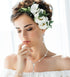 4Pcs Bridal Teardrop Necklace Dangle Earrings Rhinestone Bracelet Set Silver Wedding Jewelry Set for Women for Wedding Party...
