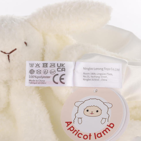Apricot Lamb Stuffed Animals Soft Security Blanket White Bunny Rabbit Infant Nursery Character Blanket Luxury Snuggler Plush(White Bunny, 14 Inche...