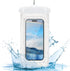 IP68 Floating Waterproof Phone Pouch/Case with Two lanyards for iPhone Samsung Google Cell Phone Dry Bag up to 7" Camping Essentials (White)...