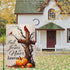 Fall For Jesus He Never Leaves Garden Flag 12x18 Inch Double Sided Outside, Autumn Thanksgiving Cardinal Pumpkin Cross Yard Outdoor Flag...