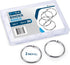 Loose Leaf Binder Rings 2 Inch (20 Pack) – Premium Nickel Plated Steel Book Rings, Metal Rings for Index Cards, Index Card Rings, for Office, Scho...