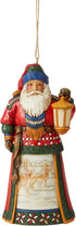 Enesco Jim Shore Heartwood Creek Lapland Santa with Lantern Hanging Ornament, 4.61 Inch, Multicolor...