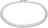 PORI JEWELERS 925 Sterling Silver 4mm Charm Link Chain Anklet - Available in Silver or Yellow...