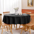 Softalker Round Tablecloth, Waterproof & Stain Resistant Table Cloth Wrinkle Free Fabric Washable 210GSM Polyester Table Cover for Dining/Party/Ou...