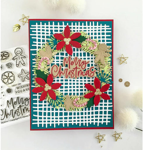 Fish Net Background Metal Die Cuts,Burlap Texture Frame Stencils DIY Crafts Cards Cutting Dies Cuts for DIY Embossing Card Making Photo Decorative...