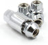 Wheel Accessories Parts 4 Locks + Key M12 x 1.5 12 x 1.5 Thread Open End 0.83" Long Locking Wheel Lug Nuts Lock Chrome Dual Hex Key 13/16" and 3/4...