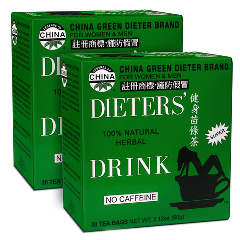 China Green Dieters Tea?by Uncle Lee - Detox Tea with Senna Laxative, Constipation Relief for Adults, Supports A Healthy Weight, Caffeine-Free Her...
