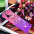 for Samsung Galaxy A21S Case with Tempered Glass Screen Protector,Women Girls Glitter Bling Floating Liquid Cute Soft TPU Shockproof Protective Ph...