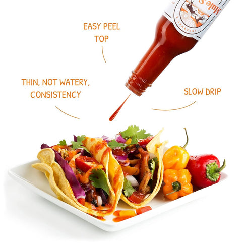 Mule Sauce - Hot sauce with Habanero, Yellow scotch bonnet and Bhut jolokia. (5 oz, 1)...